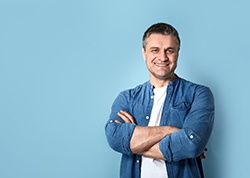 Man smiling with All-On-4 in Juno Beach