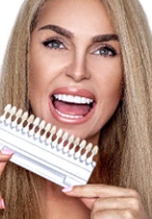 A woman with veneers in Cabana Colony