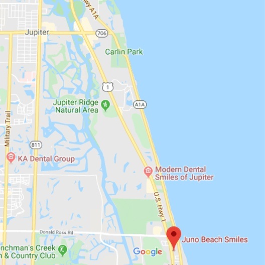 map of office location relative to Jupiter