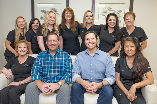 Juno Beach dental team members all smiling in dental office