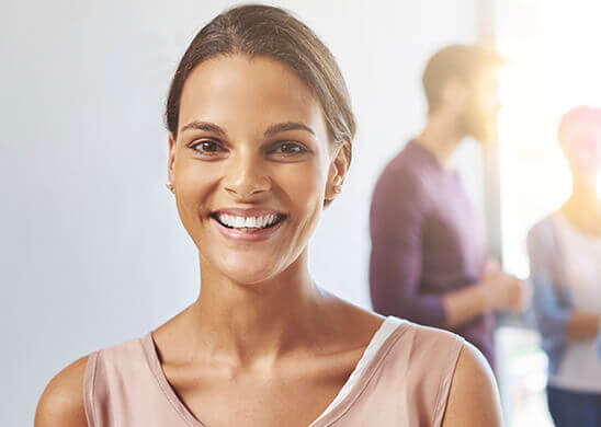 Woman with beautiful smile