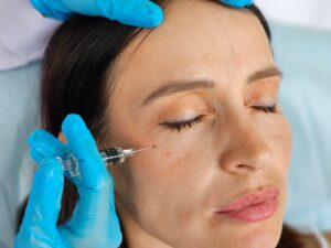Person receiving BOTOX injections
